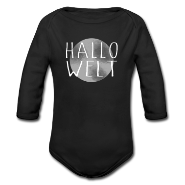 Geschenk Geburt Baby Body - Hallo Welt | Geburt