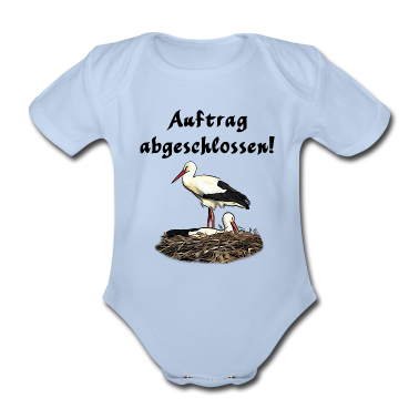 Geschenk Geburt Baby Body - Klapperstorch Baby Geburt