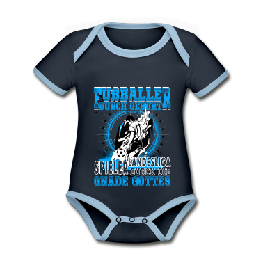 Geschenk Geburt Baby Body - Fußballer durch Geburt, Landesliga...