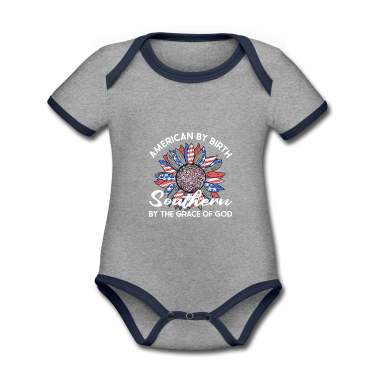 Geschenk Geburt Baby Body - Amerikanische von Geburt Südliche durch die Gnade
