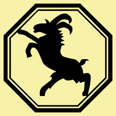 Motiv Goat chinesische Symbol der Geburt