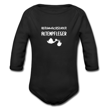Geschenk Geburt Baby Body - Heranwachsender Altenpfleger - Geschenkidee Geburt