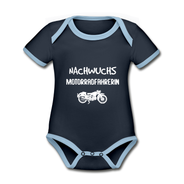 Geschenk Geburt Baby Body - Nachwuchs Motorradfahrerin - Geschenkidee Geburt