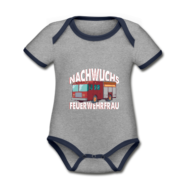 Geschenk Geburt Baby Body - Nachwuchs Feuerwehrfrau Geschenkidee Geburt