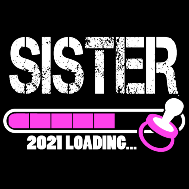 Motiv Schwester 2021 Geburt Geschenk