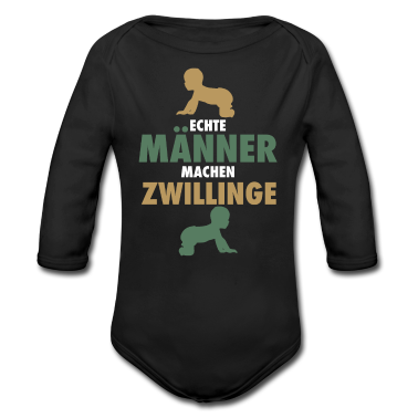 Geschenk Geburt Baby Body - Männer Väter Zwillinge Geburt