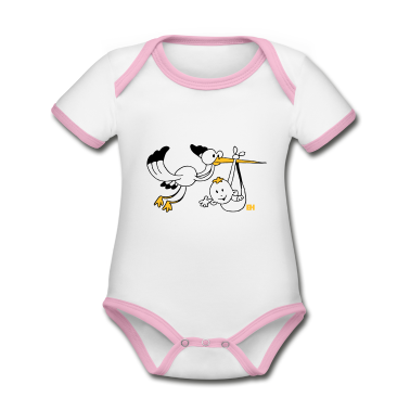 Geschenk Geburt Baby Body - Geburt. Der Storch bringt die Babys.