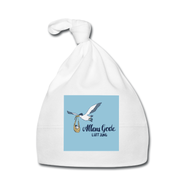 Geschenk Geburt Baby M&uuml;tze - Geburt Glückwünsche zur Geburt - Lütt Jung