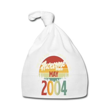 Geschenk Geburt Baby M&uuml;tze - Schönes Vintage Mai 2004 Geburtstags Design