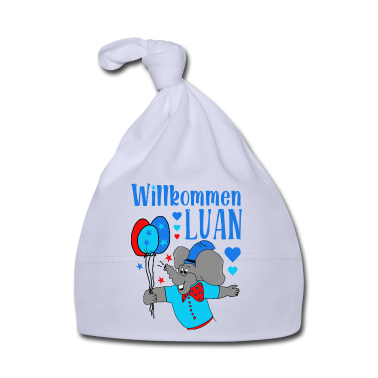 Geschenk Geburt Baby M&uuml;tze - Zur Geburt von Luan