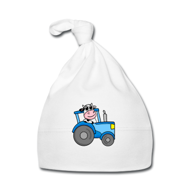 Geschenk Geburt Baby M&uuml;tze - Nachwuchs Landwirt Traktor Geschenk