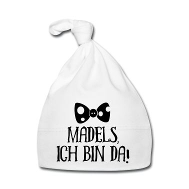 Geschenk Geburt Baby M&uuml;tze - Mädels ich bin da Geburt Baby