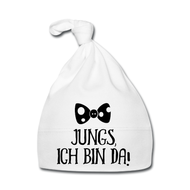Geschenk Geburt Baby Mütze - Jungs ich bin da Geburt Baby