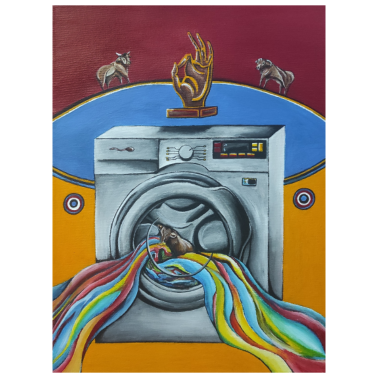 Motiv Die Geburt des Kalbes