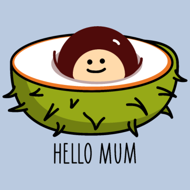 Motiv Kastanie Baby Geburt