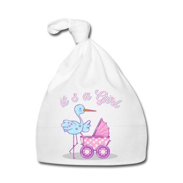 Geschenk Geburt Baby M&uuml;tze - Tshirt Geburt, ist es ein Mädchen