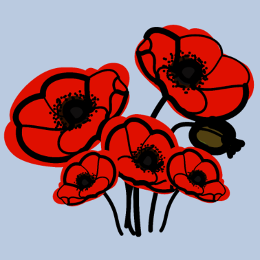 Motiv August Geburt Blume Mohn