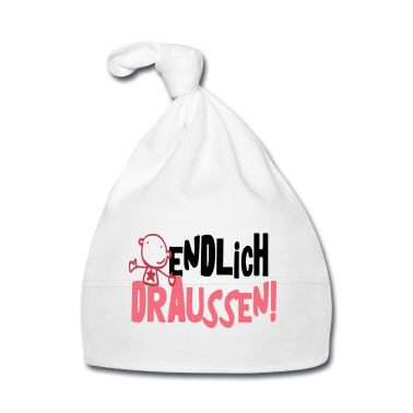 Geschenk Geburt Baby M&uuml;tze - Geburt - Endlich draussen mit Kind