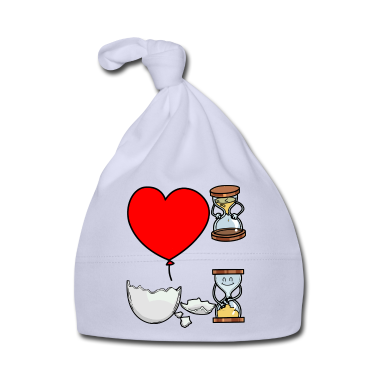 Geschenk Geburt Baby M&uuml;tze - Start ins Leben Sanduhr Geburt Baby