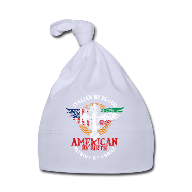 Geschenk Geburt Baby M&uuml;tze - Italienisch Von Blut, Amerikaner Von Geburt,