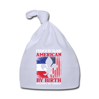 Geschenk Geburt Baby M&uuml;tze - Französisch Von Blut, Amerikaner Von Geburt,