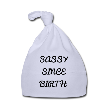 Geschenk Geburt Baby M&uuml;tze - Frech seit Geburt Spruch