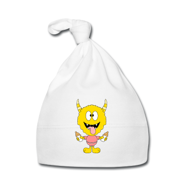 Geschenk Geburt Baby M&uuml;tze - Monster - Mädchen - Baby - Geburt - Geschenk