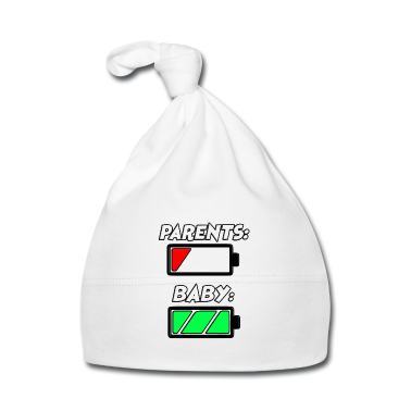 Geschenk Geburt Baby M&uuml;tze - PARENTS - BABY - GEBURT - ELTERN - BATTARIE