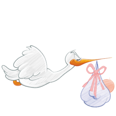 Motiv Baby Reiher Neugeborenes Geburt Schwangerschaft