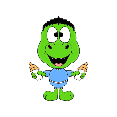 Motiv Lustiger Dinosaurier - Baby - Geburt - Geschenk