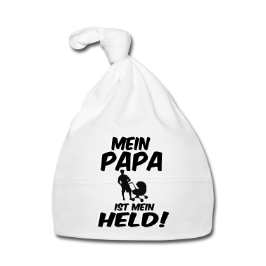 Geschenk Geburt Baby M&uuml;tze - Mein PAPA ist mein HELD Geschenk Geburt - Vatertag