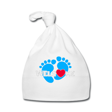 Geschenk Geburt Baby M&uuml;tze - Babyfüße Baby Nachwuchs Schwangerschaft Geburt