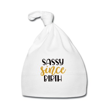 Geschenk Geburt Baby M&uuml;tze - Frech seit der Geburt