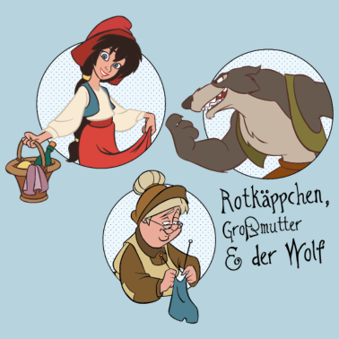 Motiv SimsalaGrimm Rotkäppchen Großmutter Wolf