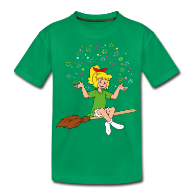 Kindergarten T-Shirt - Bibi Blocksberg sitzt auf Kartoffelbrei Sterne