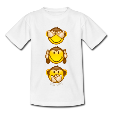 Kindergarten T-Shirt - SmileyWorld Drei Affen Smileys