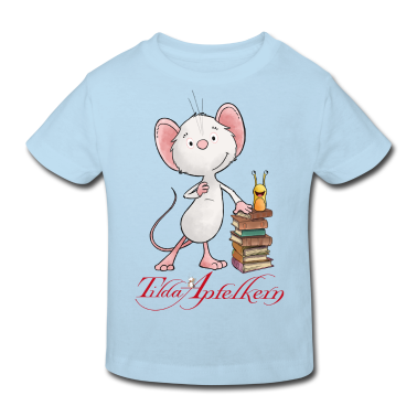 Kindergarten T-Shirt - Tilda Apfelkern mit Büchern und Schnecki