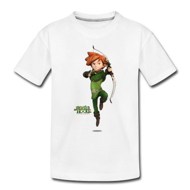 Kindergarten T-Shirt - Robin Hood Schlitzohr von Sherwood Pose mit Bogen