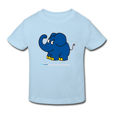 Kindergarten T-Shirt - Kleiner Elefant stehend