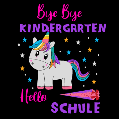 Motiv Einhorn Kindergarten Schule Design l Einschulung