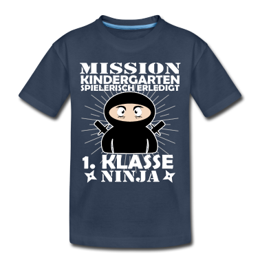 Kindergarten T-Shirt - Kindergarten Ninja Erstklässler Einschulung Lustig