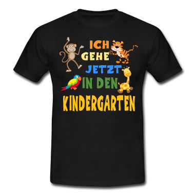 Kindergarten T-Shirt - Kindergarten Kita Zoo Affe Tiger Giraffe Papagei