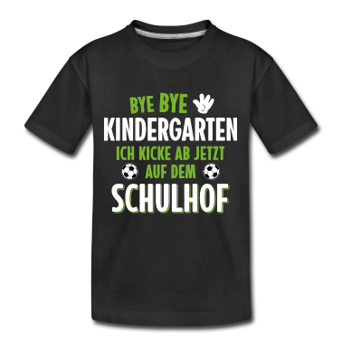 Kindergarten T-Shirt - EINSCHULUNG TSHIRT JUNGE FUSSBALL SCHULANFANG