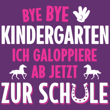 Motiv EINSCHULUNG TSHIRT MÄDCHEN REITEN SCHULANFANG