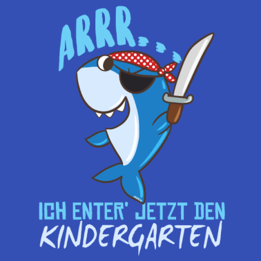 Motiv Kindergarten Start Pirat Hai Lustig