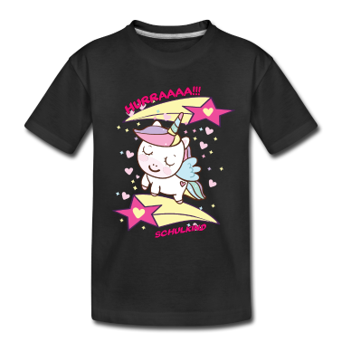 Kindergarten T-Shirt - Schulkind Einschulung süßes Einhorn für Mädchen