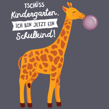 Motiv Tschüss Kindergarten, Giraffe, Einschulung