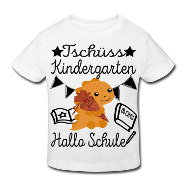 Kindergarten T-Shirt - Schulanfänger Tschüss Kindergarten Hallo Schule