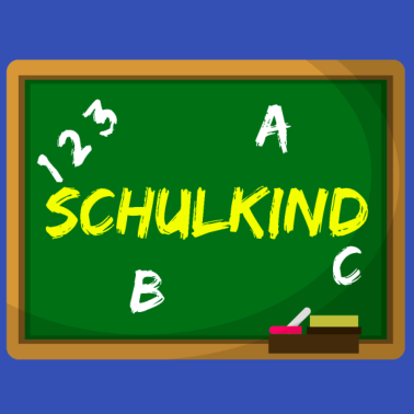 Motiv Schulkind Tafel