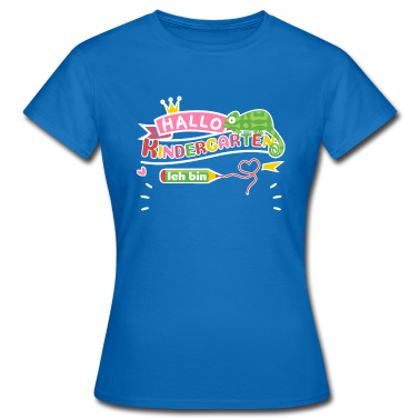 Kindergarten T-Shirt - Hallo Kindergarten Chamäleon zum Personalisieren